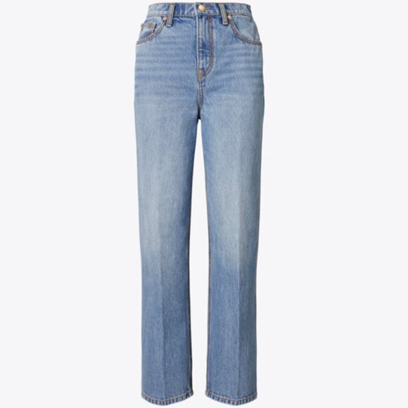 Tory Burch Women HIGH-RISE STRAIGHT JEAN size 29 - Picture 2 of 8